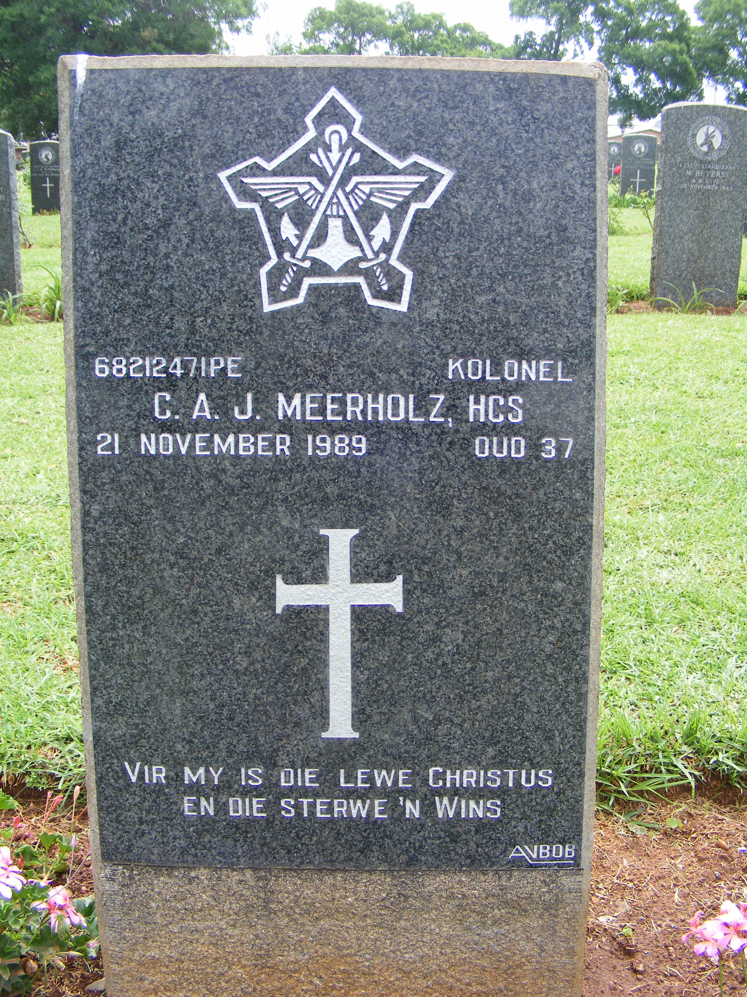 Photo from /search/photos/South Africa/Gauteng/THABA TSHWANE (NEW) MILITARY CEMETERY/meerholz_caj.JPG